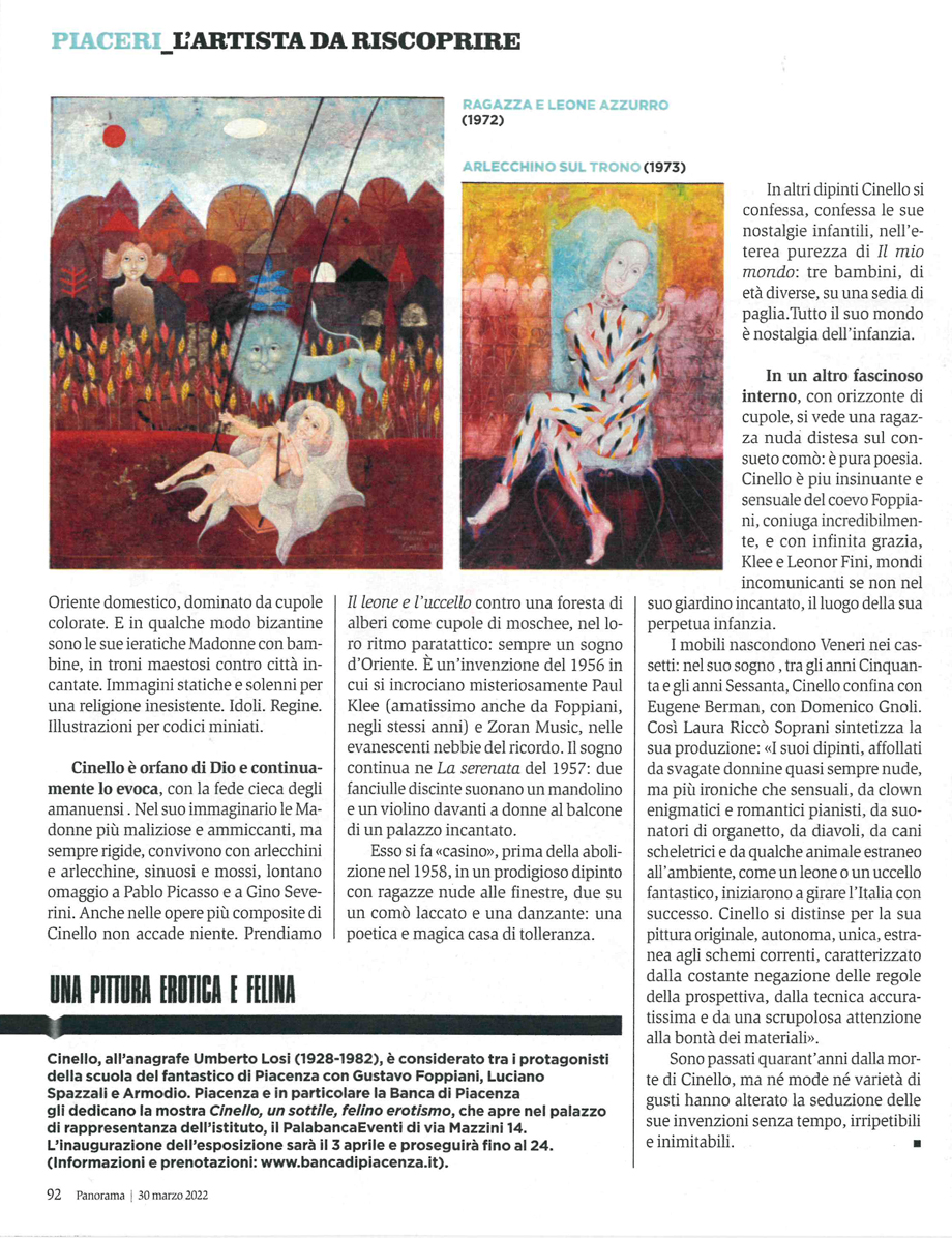 I SOGNI D'ORIENTE DI CINELLO