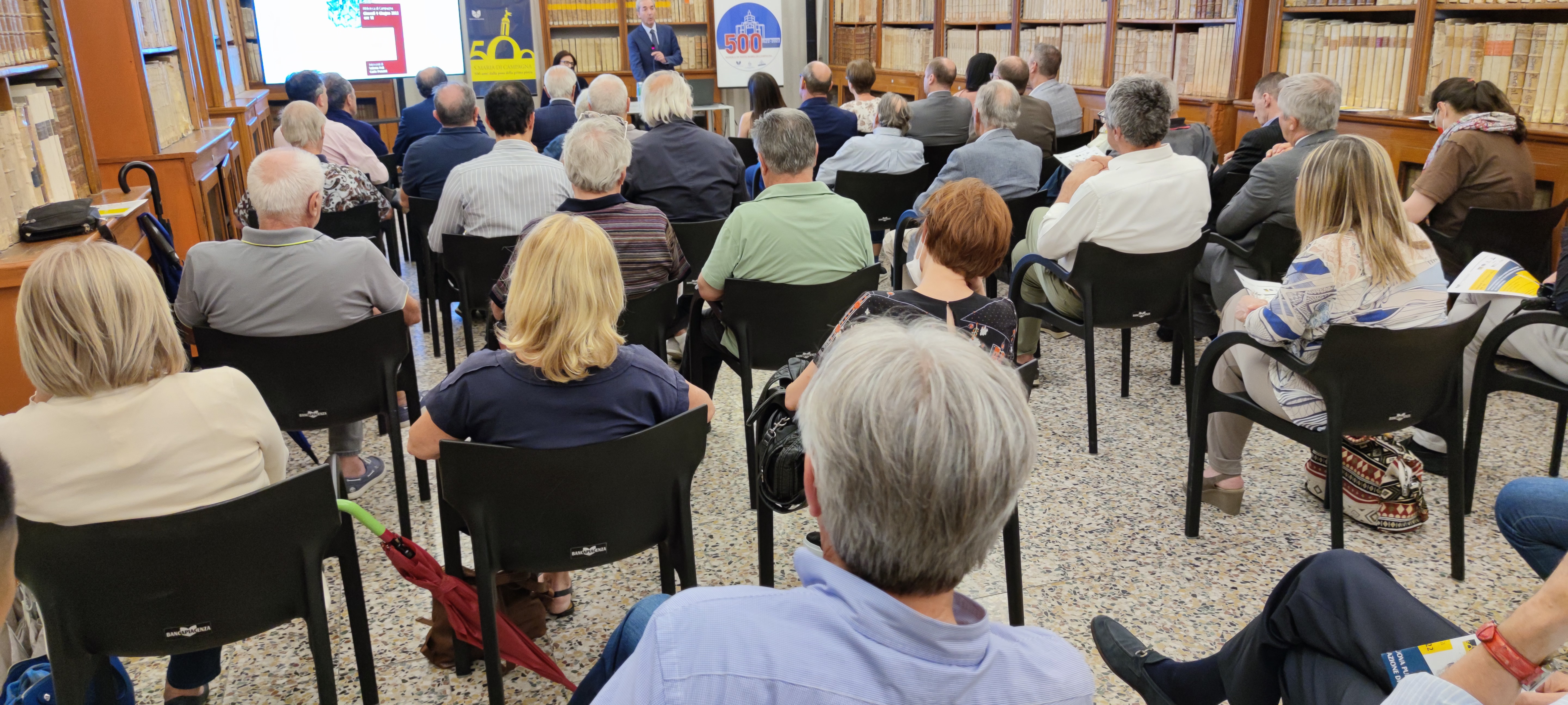 I 500 ANNI DI SANTA MARIA DI CAMPAGNA CELEBRATI CON L'ANNULLO POSTALE RAFFIGURANTE ALESSIO TRAMELLO