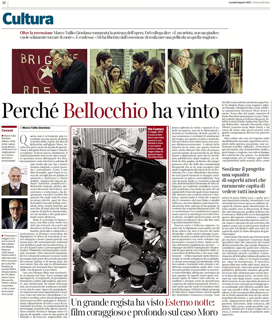 perchè bellocchio ha vinto