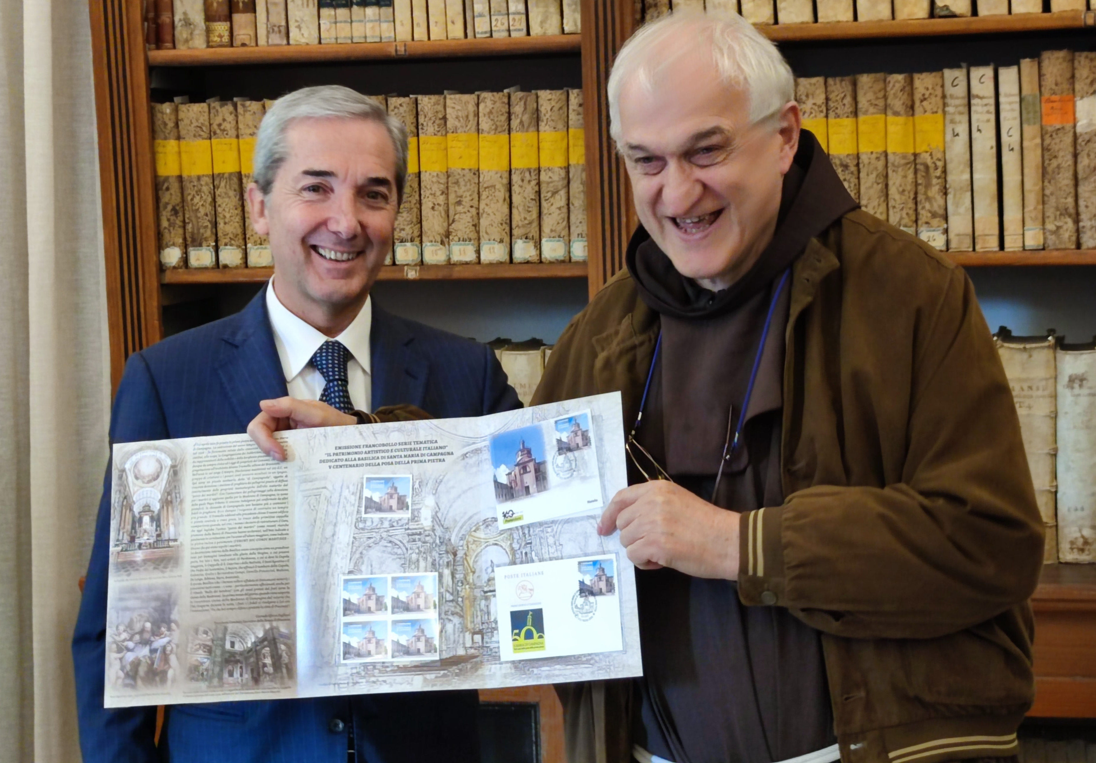 «CON IL FRANCOBOLLO DEDICATO AL V CENTENARIO DI S. MARIA DI CAMPAGNA LA BASILICA DELLA COMUNITÀ PIAC