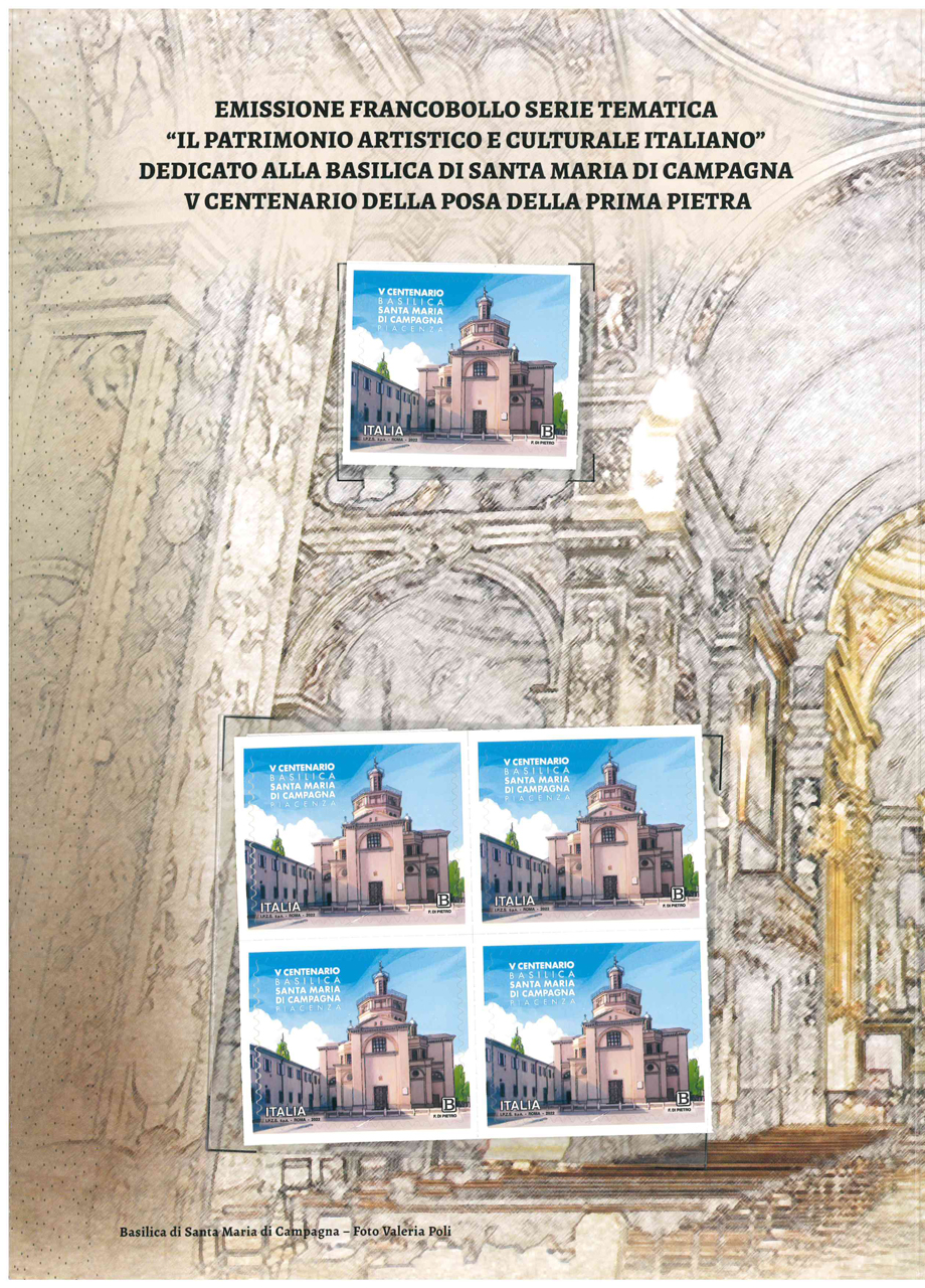 EMISSIONE FRANCOBOLLO SERIE TEMATICA "IL PATRIMONIO ARTISTICO E CULTURALE ITALIANO"