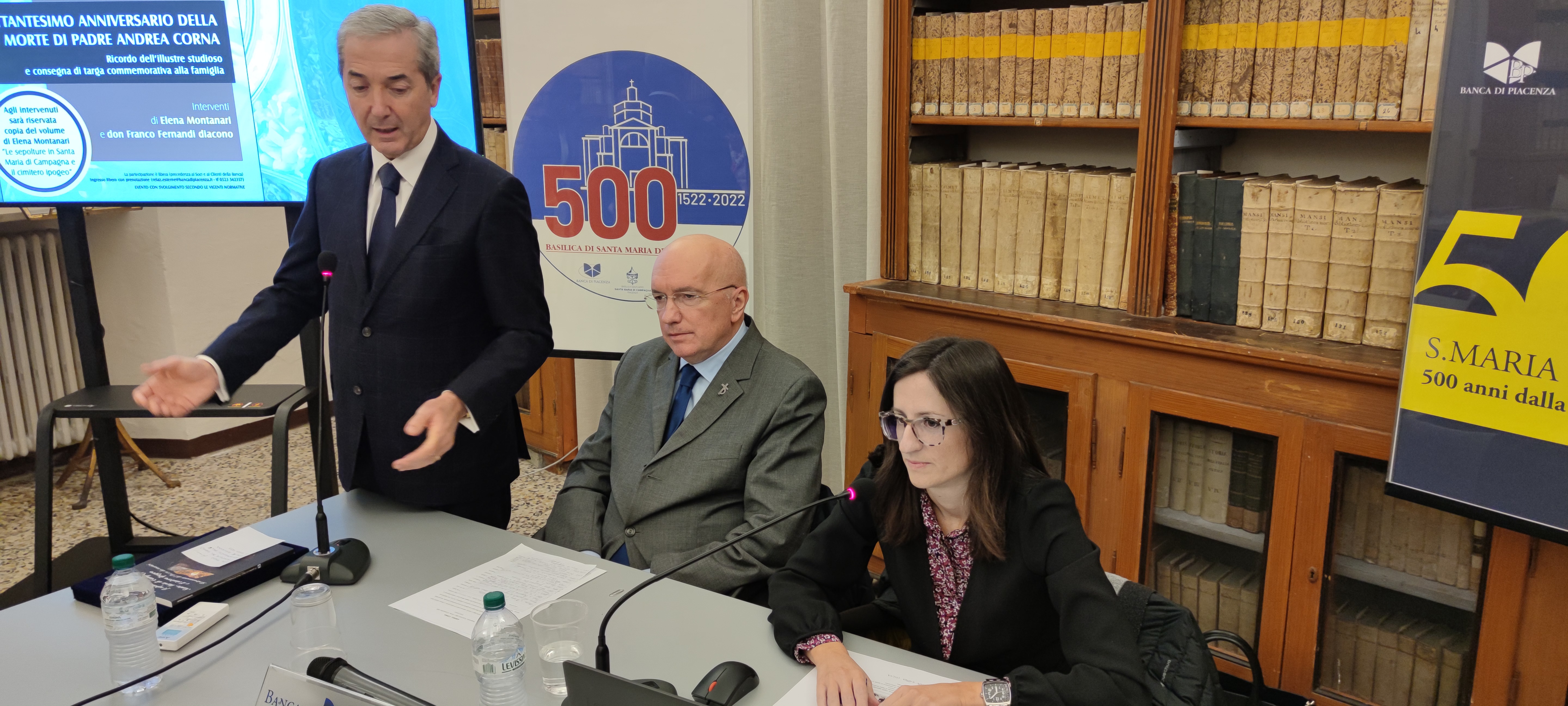 «PADRE CORNA AMAVA PIACENZA E S. MARIA DI CAMPAGNA CHIESA CHE STUDIÒ CON GRANDE INTELLIGENZA E IMPEG