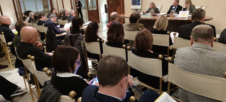 Uno scorcio del pubblico presente in Sala Panini