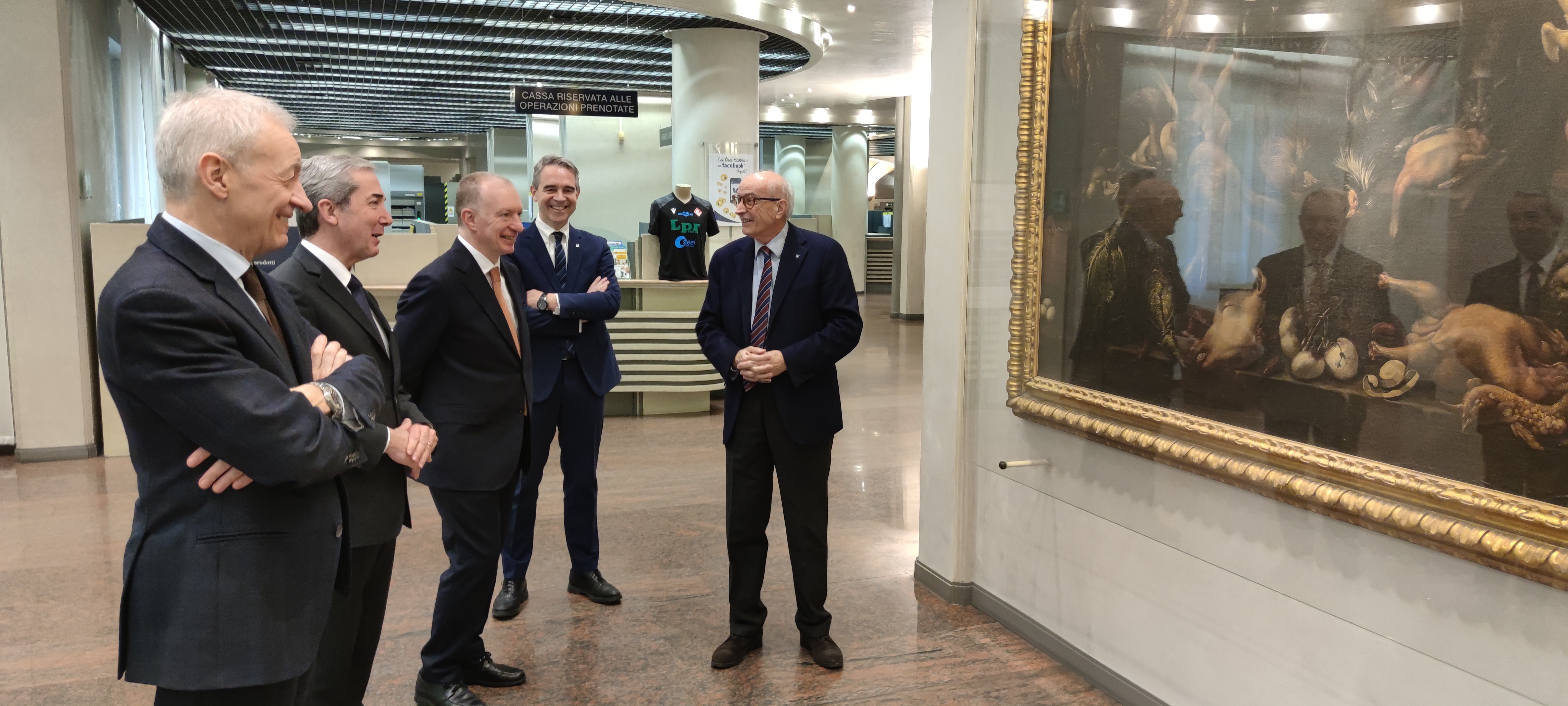 IL NUOVO QUESTORE IN VISITA ALLA BANCA