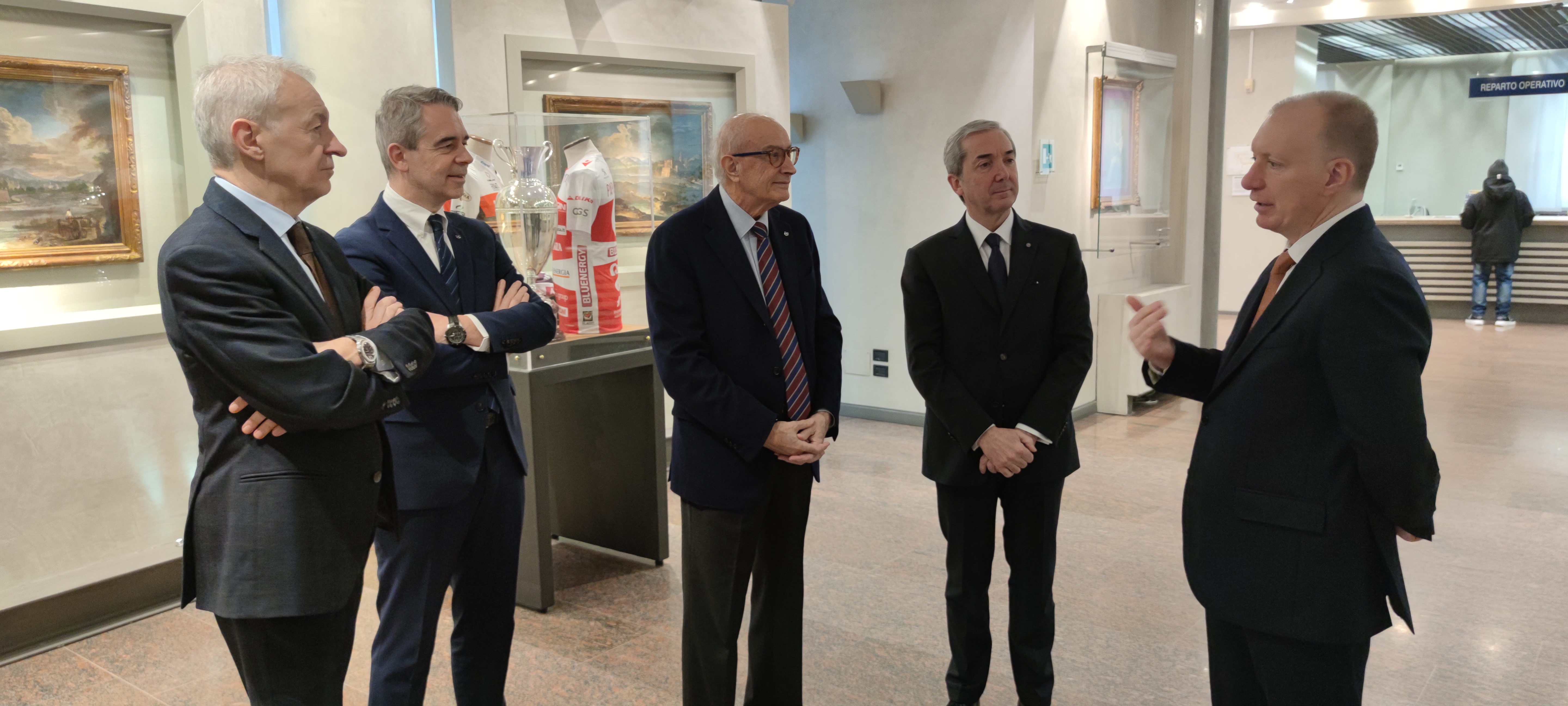 IL NUOVO QUESTORE IN VISITA ALLA BANCA