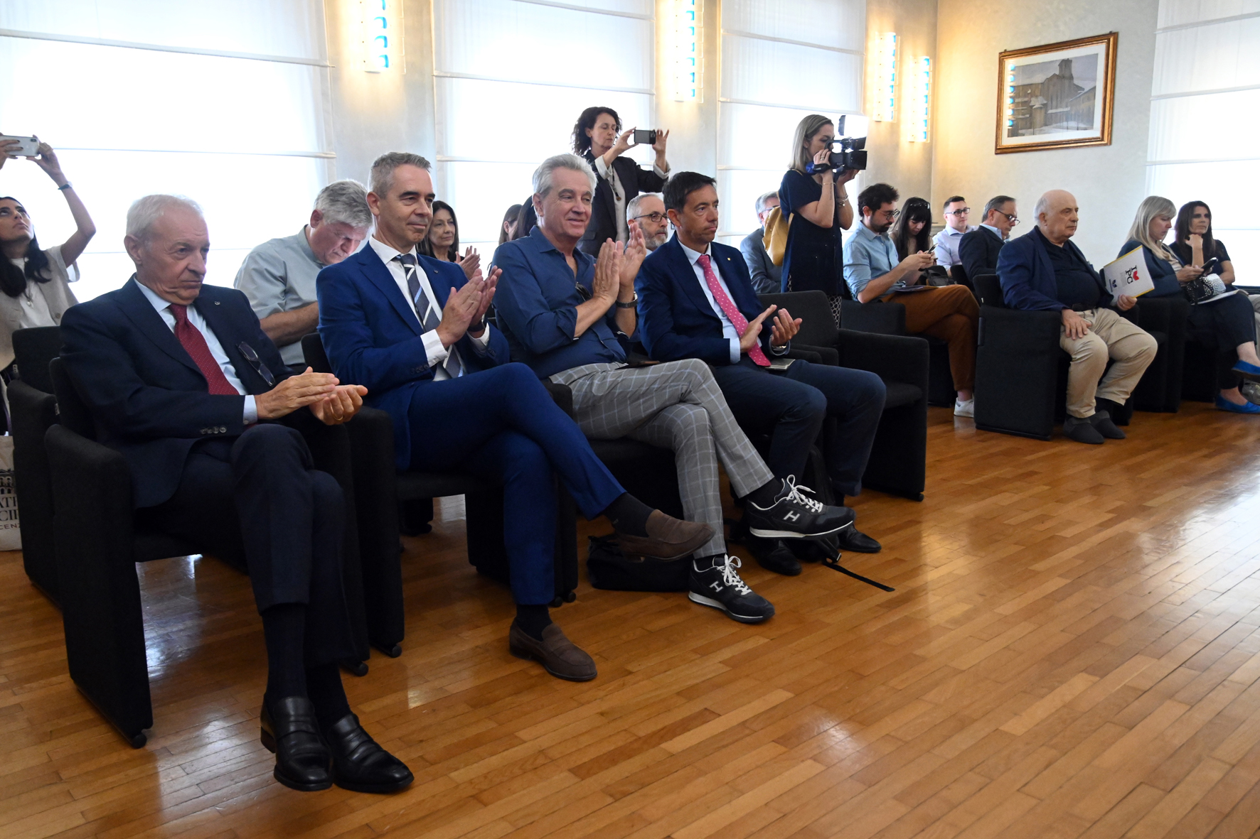 IL MINISTRO SANGIULIANO AL CONCERTO DI MUTI ANNUNCIO DEL SINDACO ALLA CONFERENZA STAMPA CHE SI E' TE