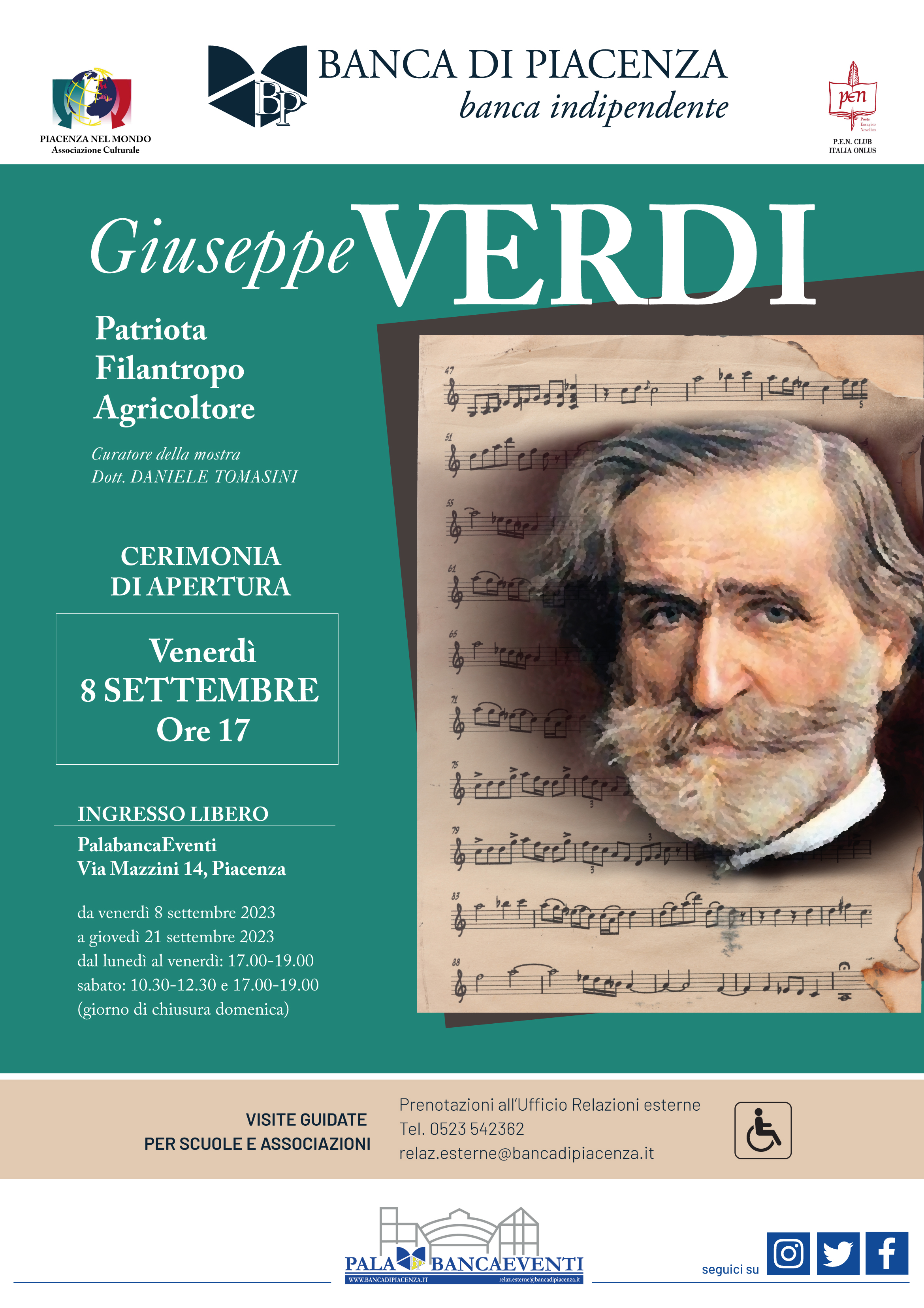 Al PALABANCAEVENTI UNA MOSTRA SULLA VITA DI GIUSEPPE VERDI