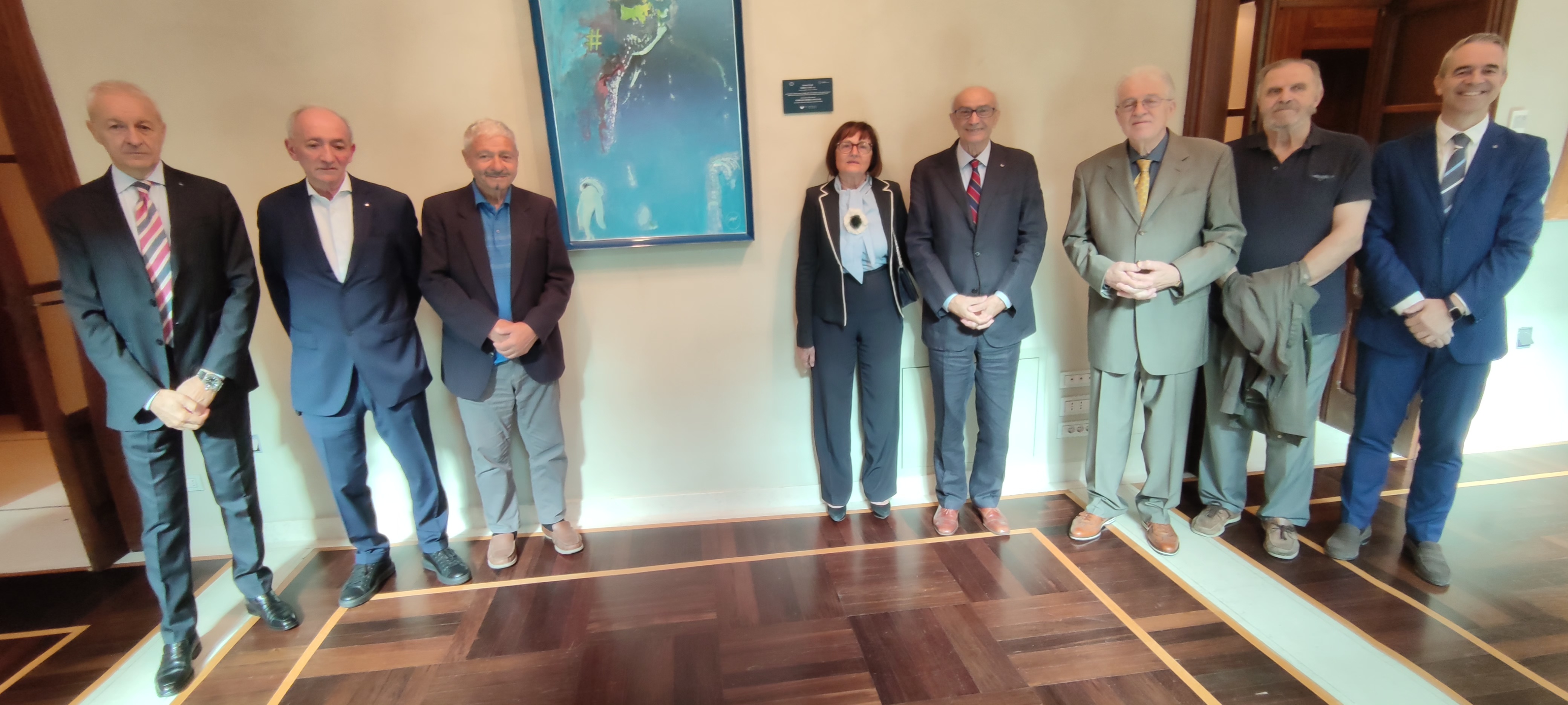 IL QUADRO VERDI È VIVO DI FRANCO SCEPI COLLOCATO ALLA SALA VERDI DEL PALABANCAEVENTI