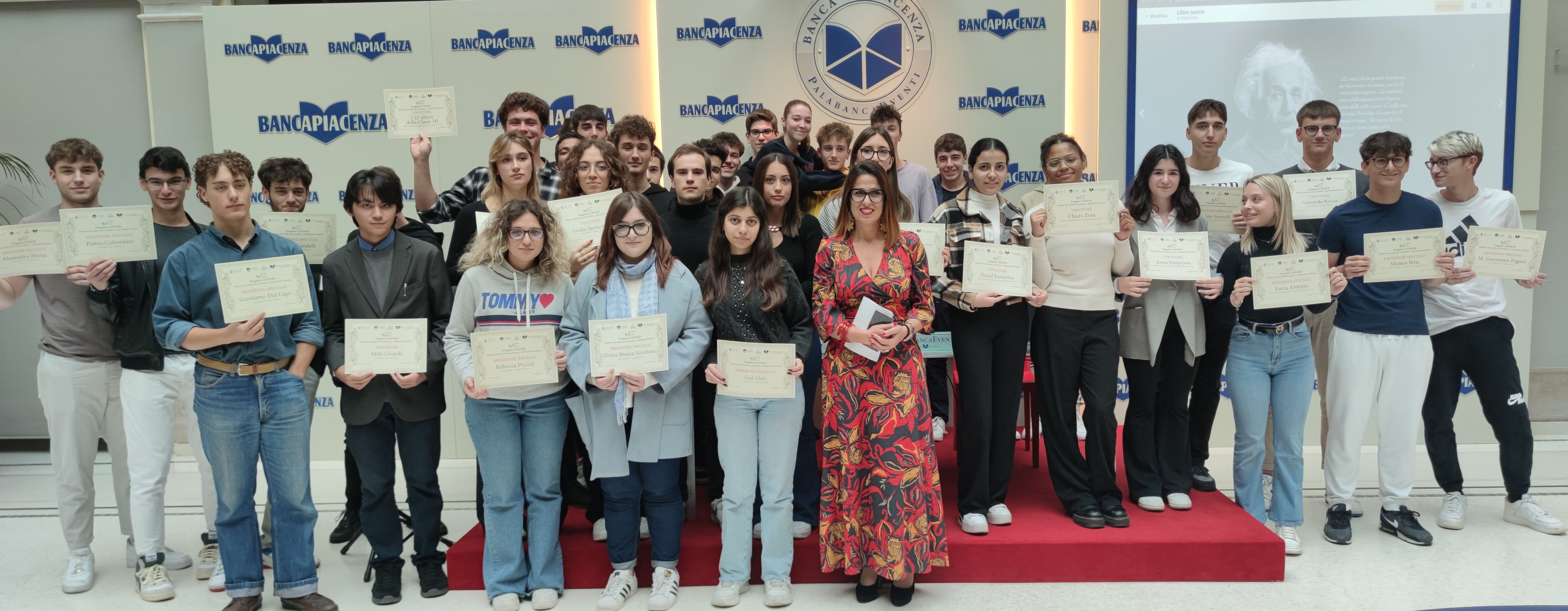 EDUCAZIONE FINANZIARIA A 5 SCUOLE PIACENTINE LE BORSE DI STUDIO MESSE IN PALIO DALLA BANCA