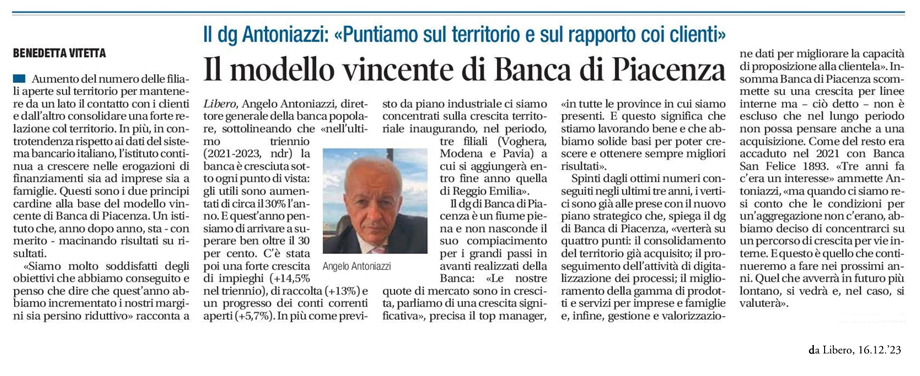 INTERVISTA AL DIRETTORE GENERALE ANGELO ANTONIAZZI