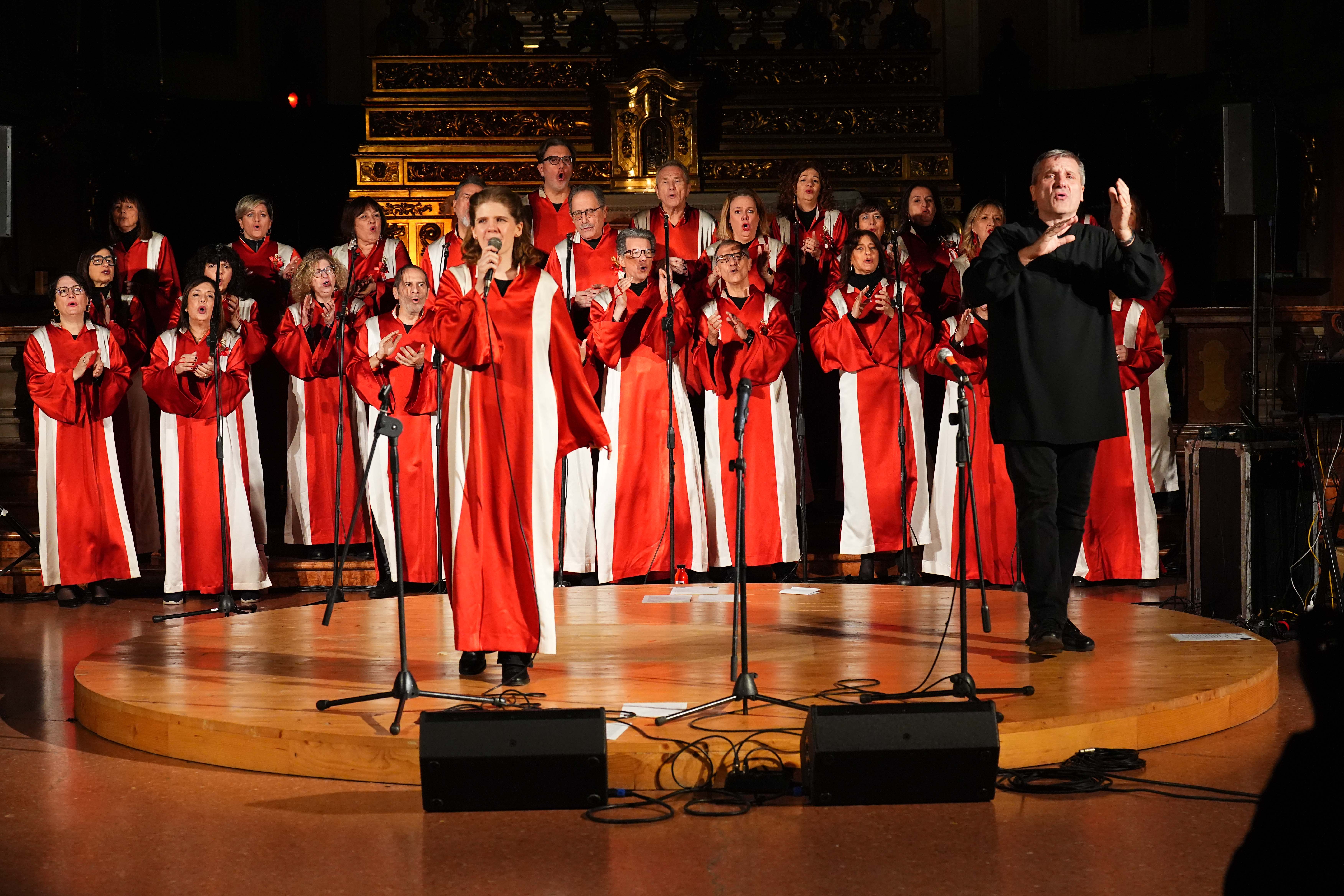 Auguri in musica (gospel) e solidarietà per il Natale Banca di Piacenza a Reggio Emilia