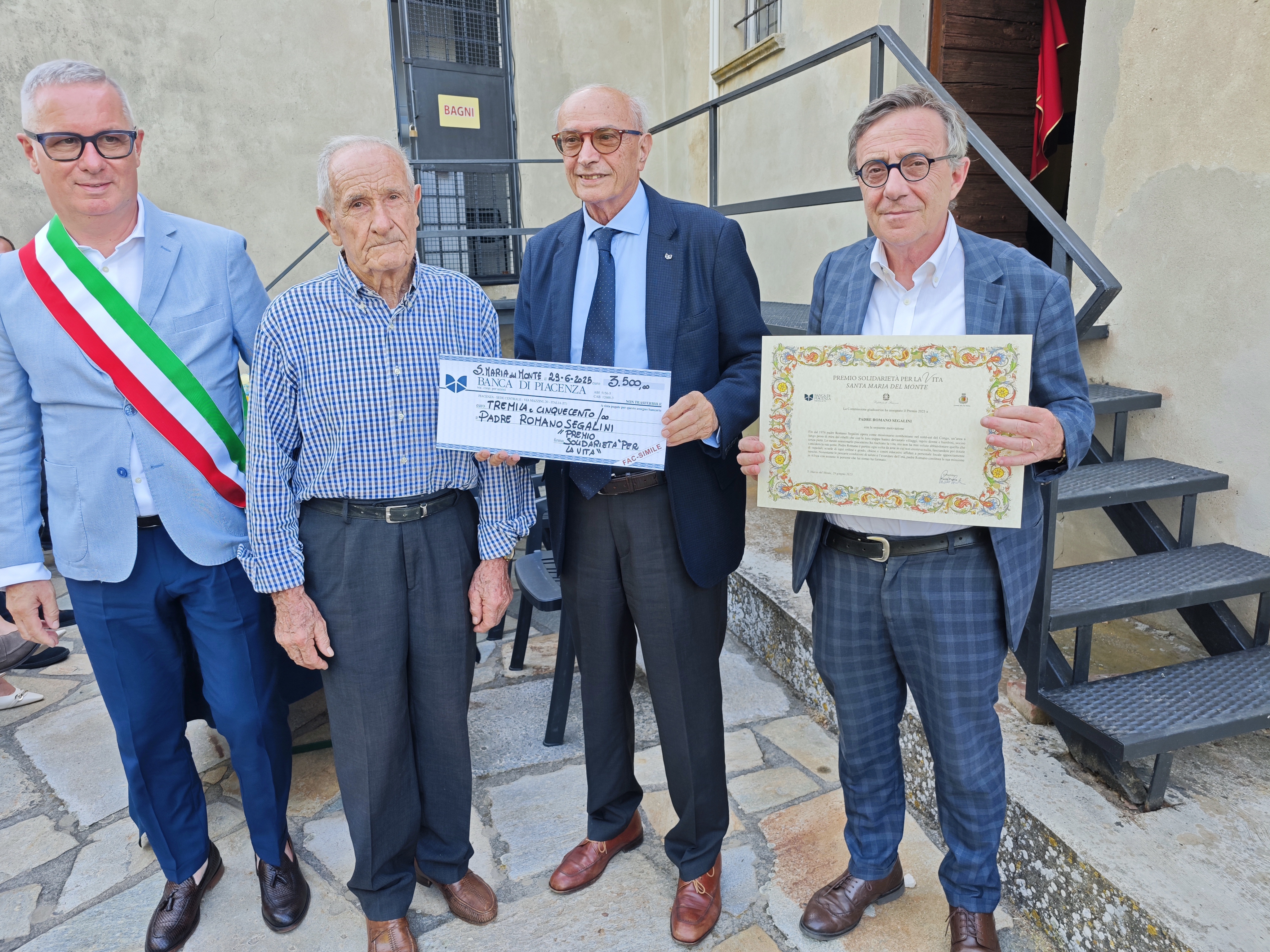 Il Premio Solidarietà per la vita Santa Maria del Monte